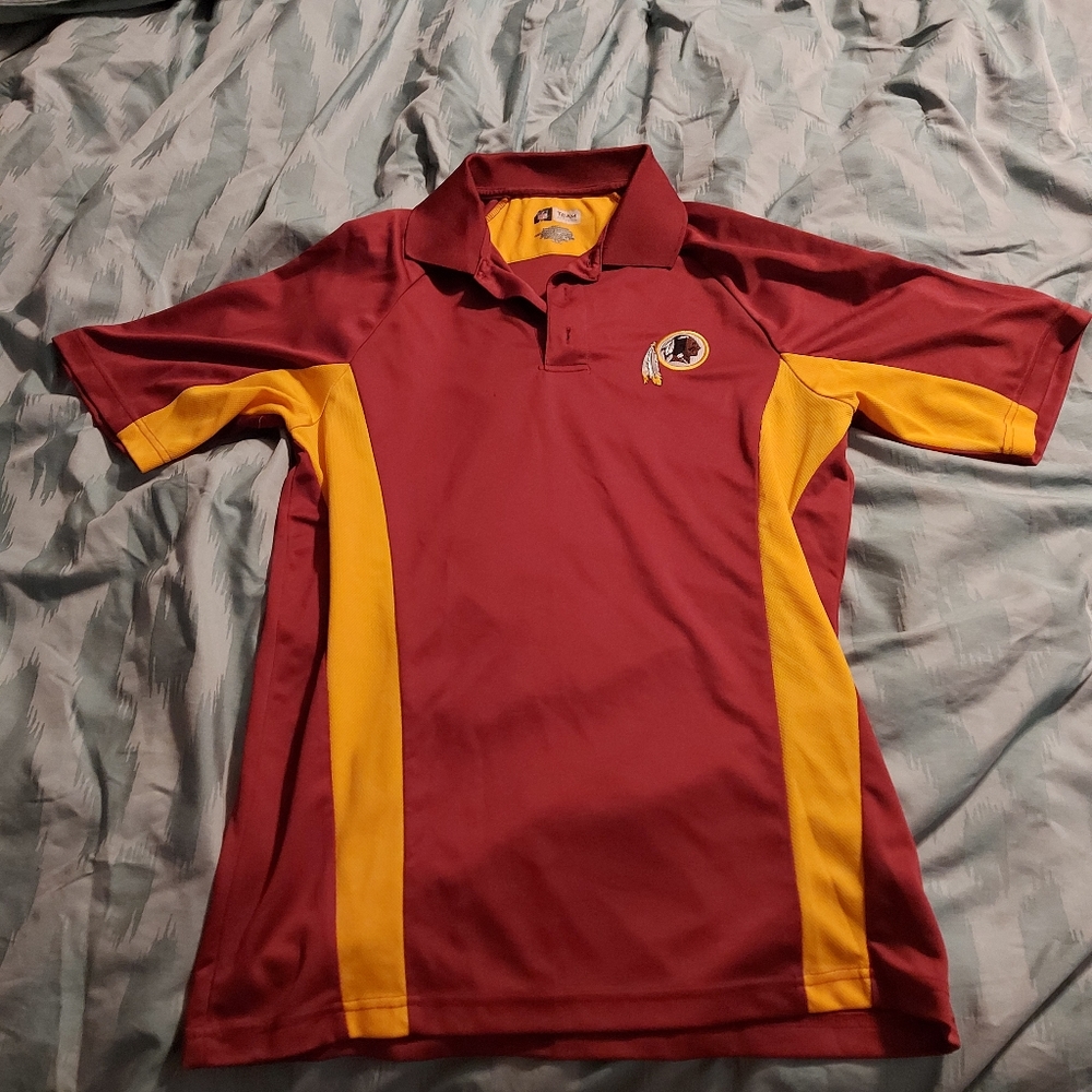 Washington Redskins Polo Shirt Adult L Short Sleeve NFL Football.
